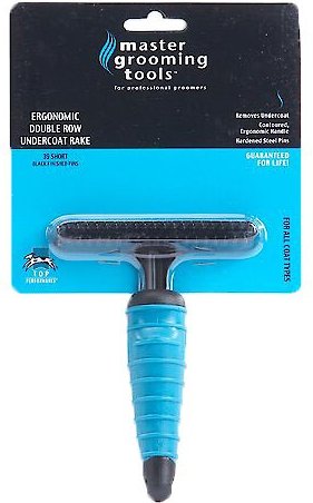 Master Grooming Tools Ergon Double Row Undercoat Pet Rake