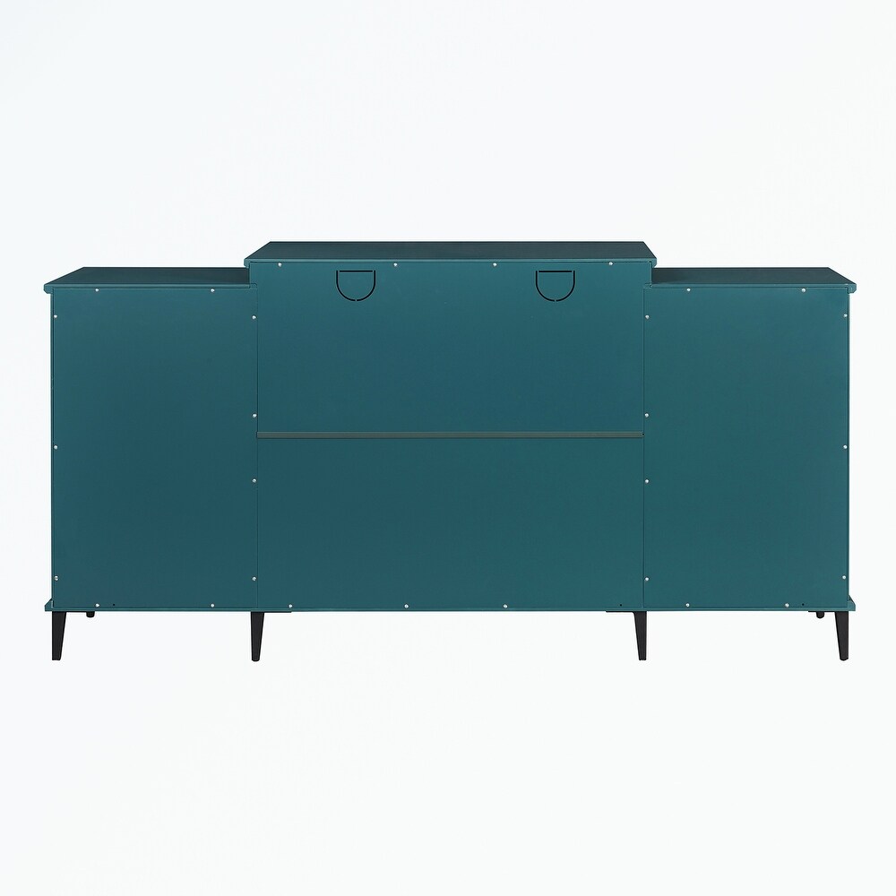 Sideboard with Glass Door and Adjustable Shelves