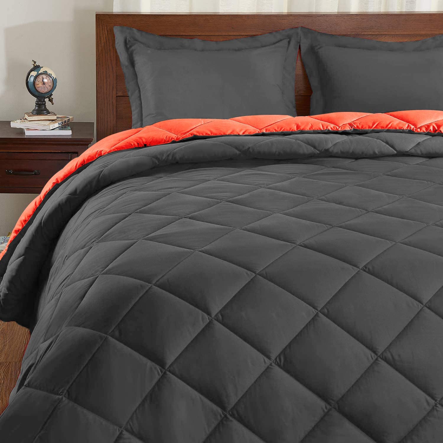 Down Alternative Reversible 3 pcs Comforter Set