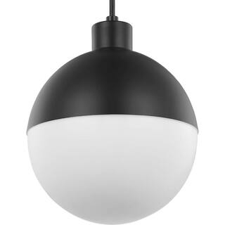 Progress Lighting Globe LED 1 Light Painted Black LED Outdoor Pendant Light P500147-031-30