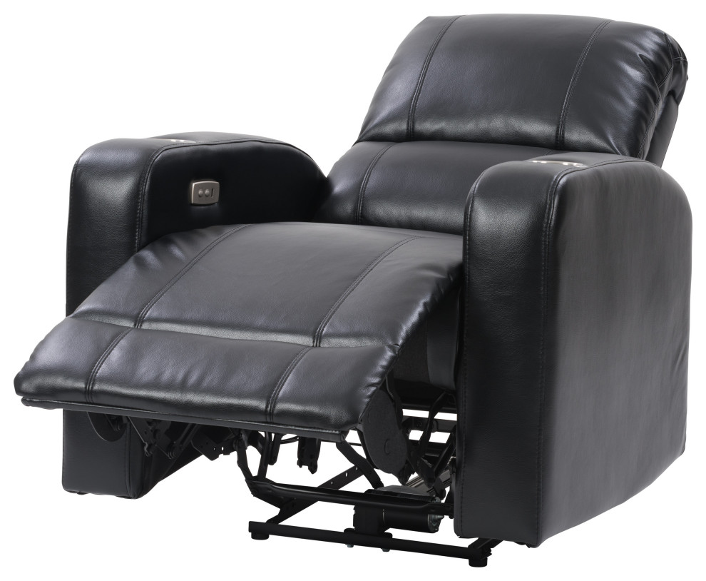 CorLiving Oren PU Theatre Recliner   Contemporary   Recliner Chairs   by CorLiving Distribution LLC  Houzz