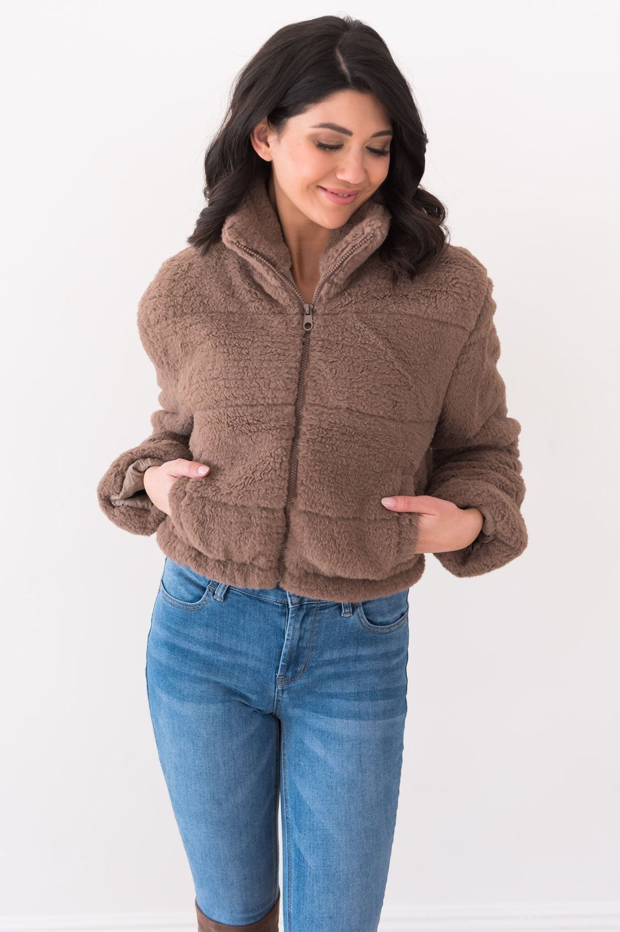 Snow Princess Modest Sherpa Jacket