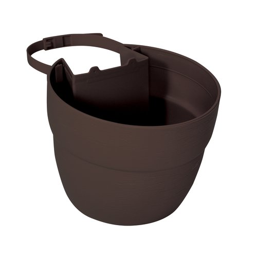 Emsco Group 2465-1 Bloomers Post Planter, for 4x4 Posts, Brown