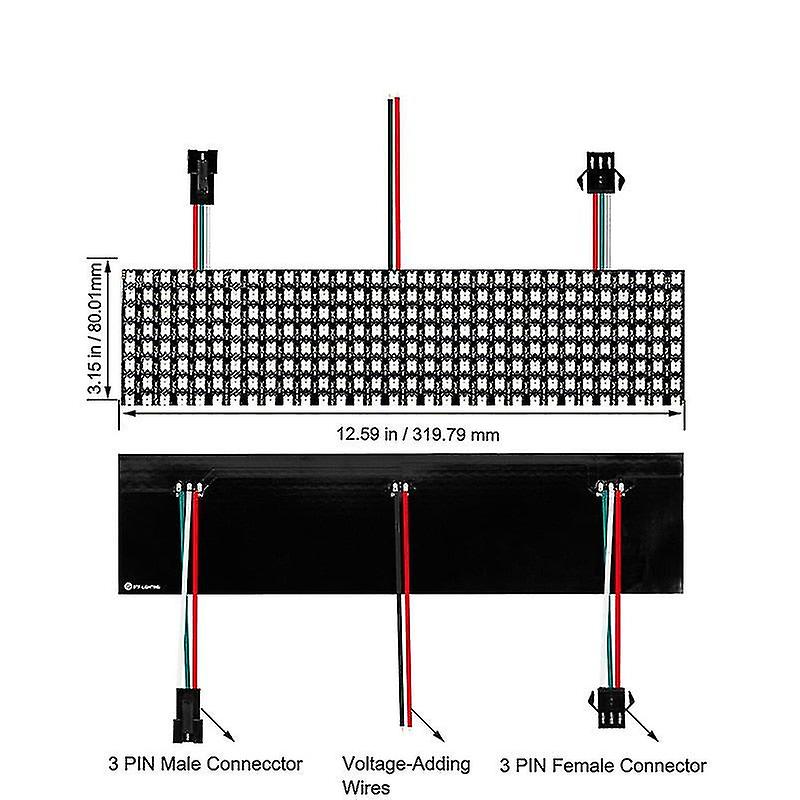 Ws2812b Rgb Led Pixel Panel Light 62 Leds Ws2812b Eco 64 Leds 256 Leds 8x8 16x16 8x32 Digital Screen Individually Addressable 5v