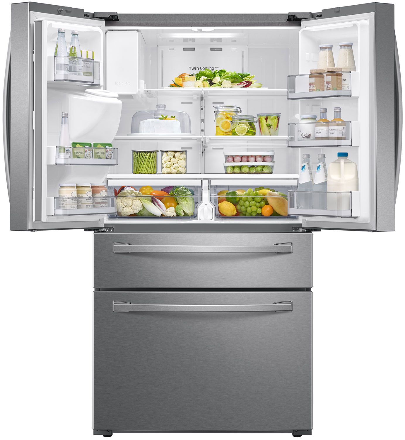  ADA 28 Cu. Ft. Fingerprint Resistant Stainless Steel 4-Door French Door Refrigerator With FlexZone Drawer