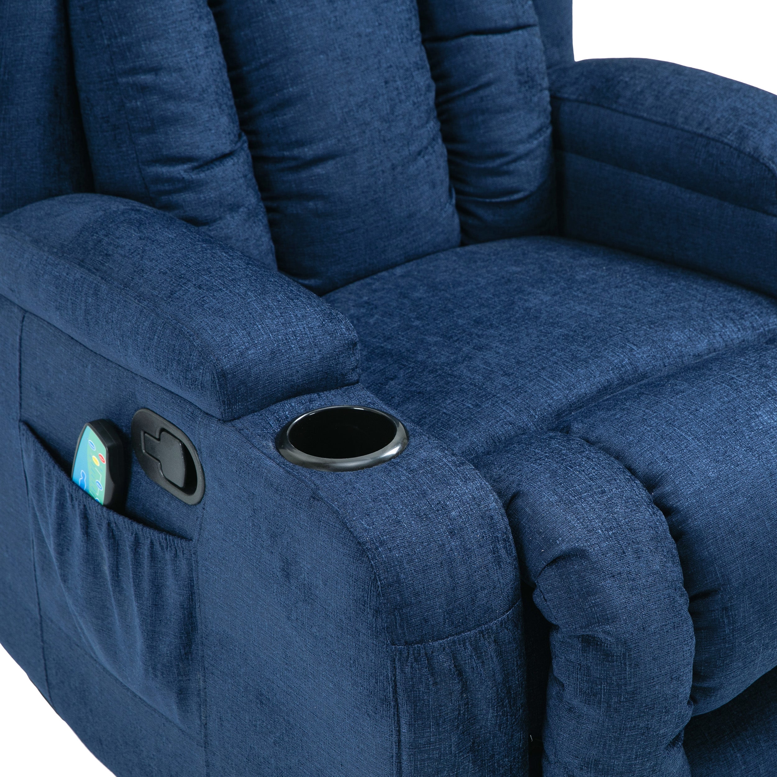 Ellerslie Contemporary Pillow Tufted Massage Recliner