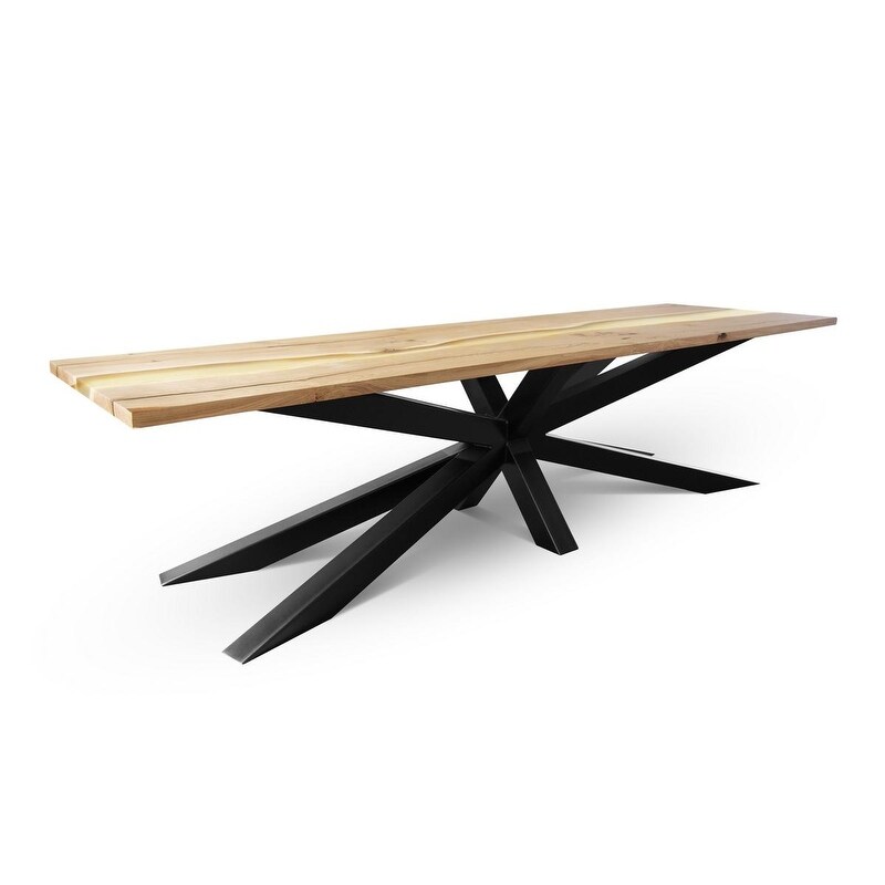 ADLER 2X Dining Table   Natural Oak/Black