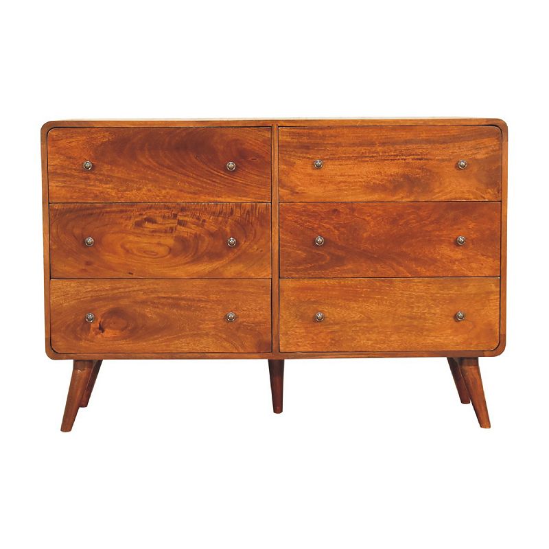 IN3404 - Large Curved Chestnut Chest