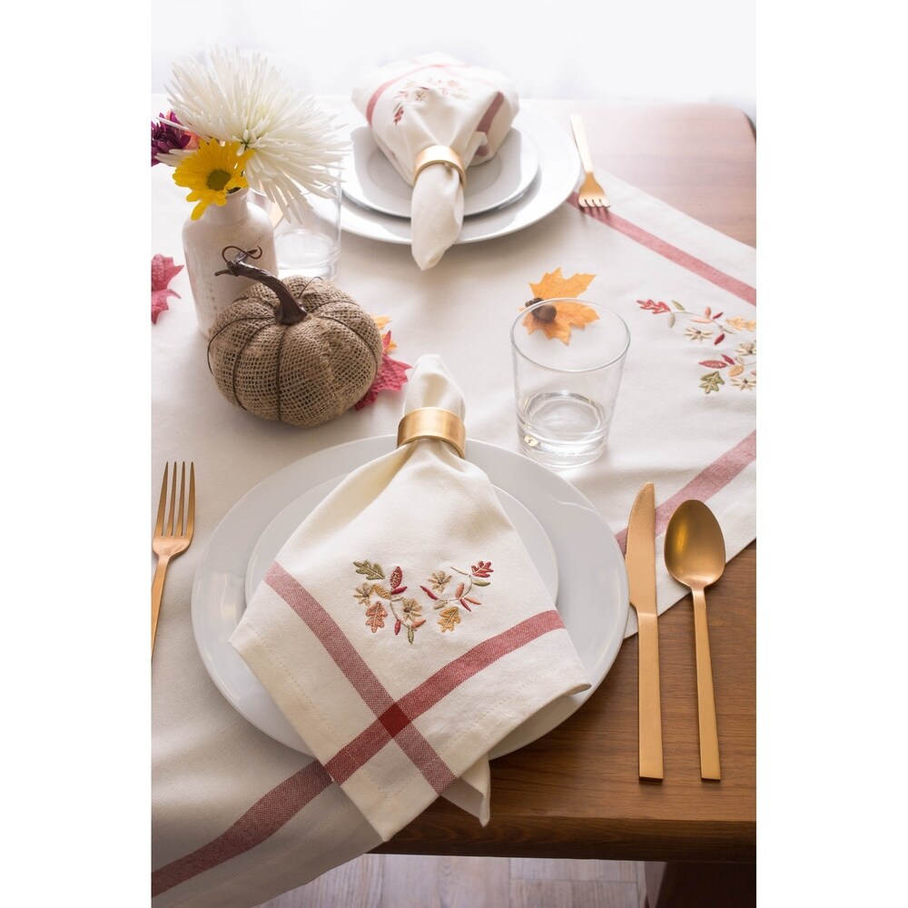 DII Rustic Leaves Kitchen Tablecloth