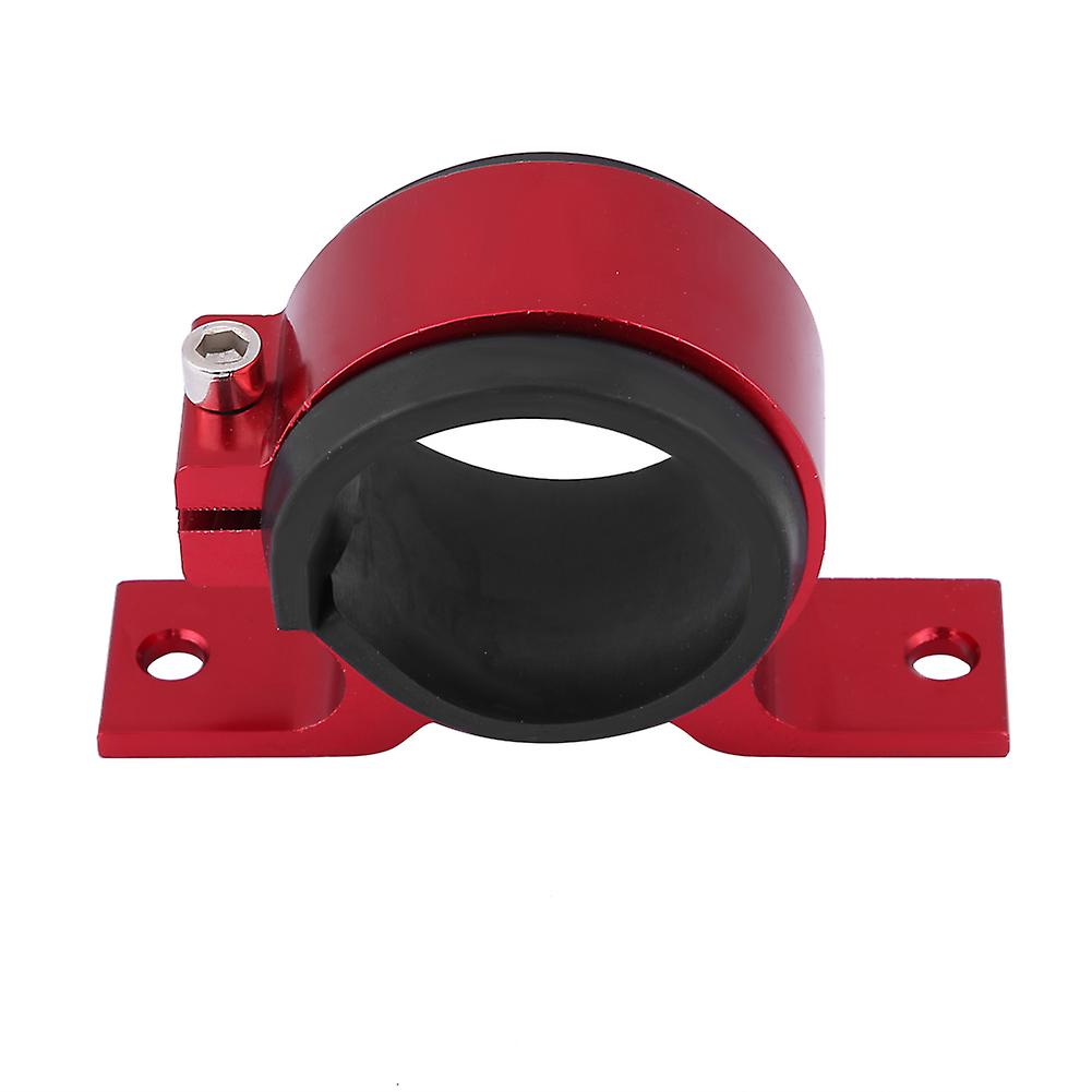 Aluminum Alloy 50mm Car Fuel Pump Mounting Bracket Single Filter Clamp Cradle Red