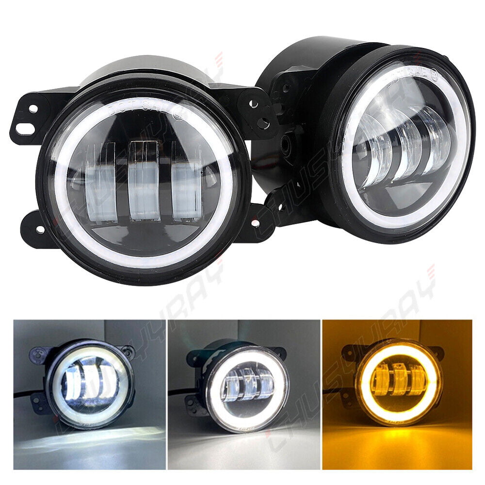 Pair Bumper LED Fog Lights Fit For Ford 2009 2010 2011 2012 2013 2014 F150