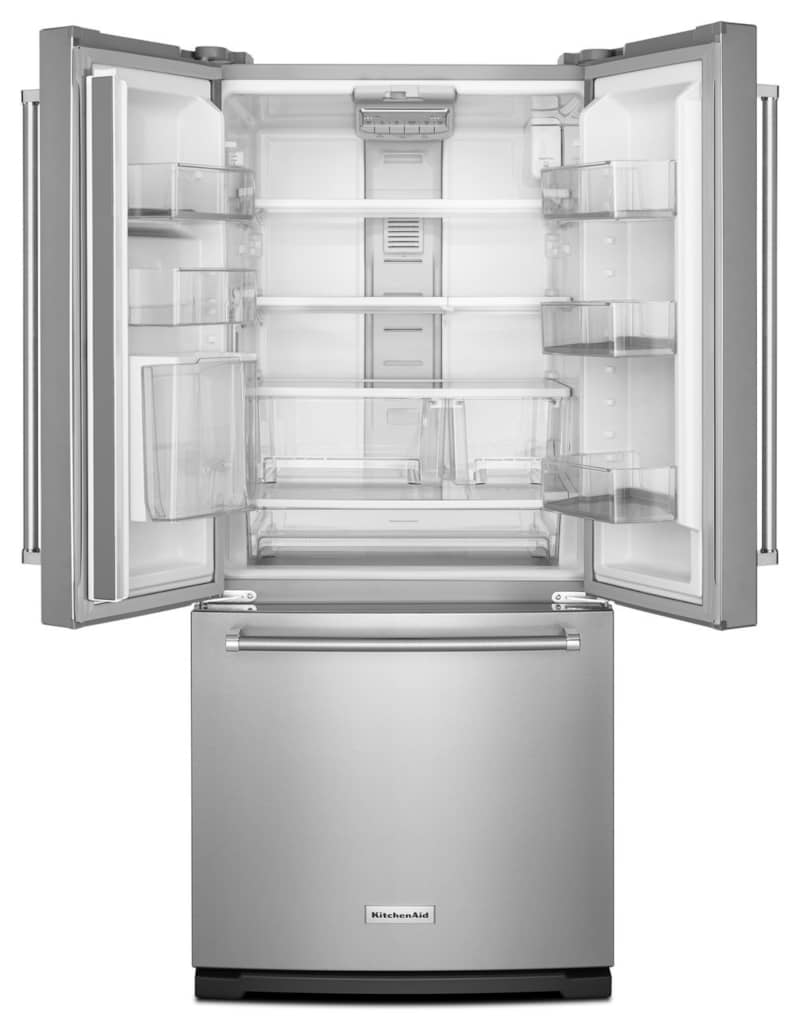 KitchenAid 20 Cu. Ft. Stainless Steel French Door Bottom Freezer Refrigerator