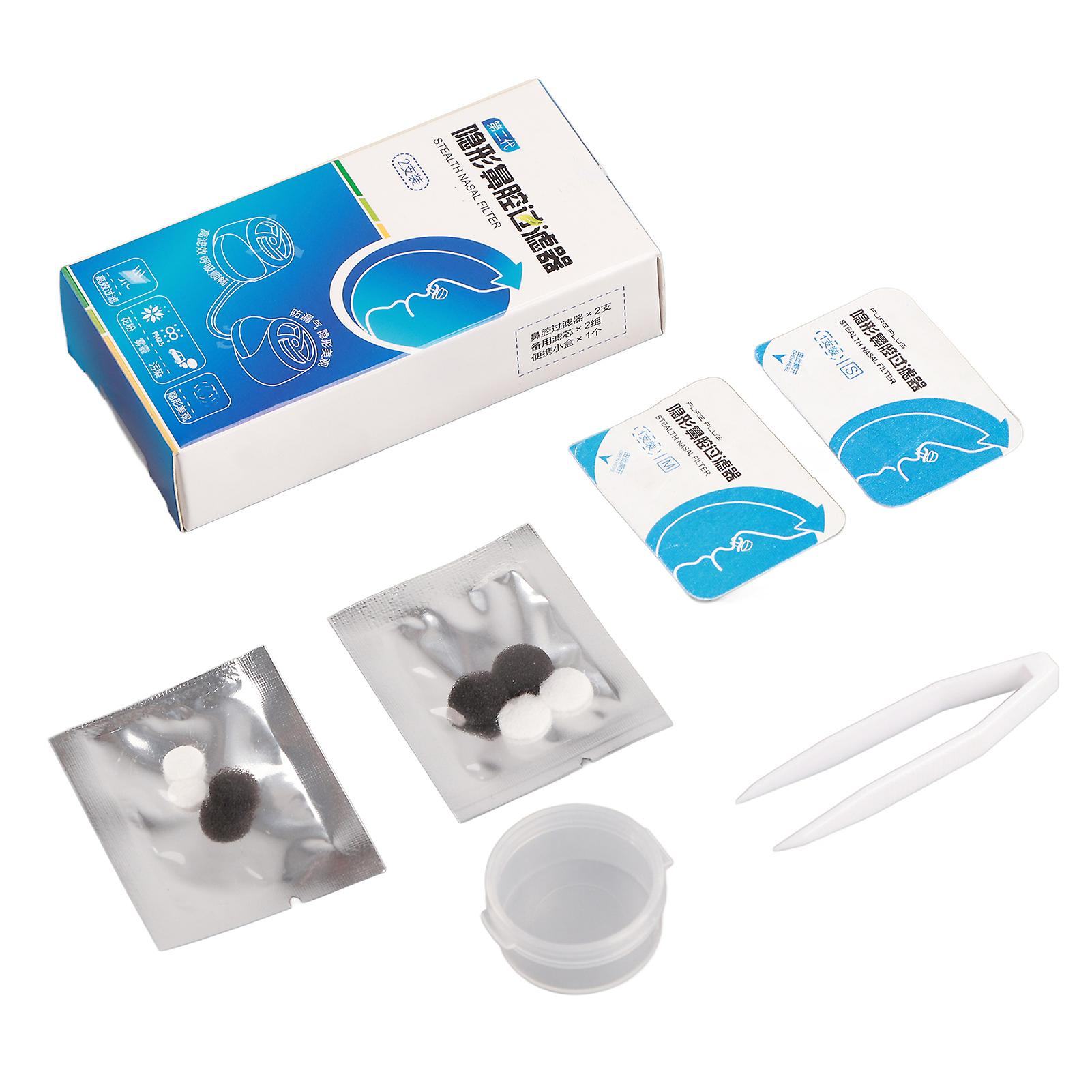 New Invisible Nasal Filters Super Defense Air Pollution Nose Pollen Allergy Relief Dust Mask