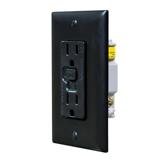 RV Designer S807 Dual AC GFCI Outlet with Cover Pl...