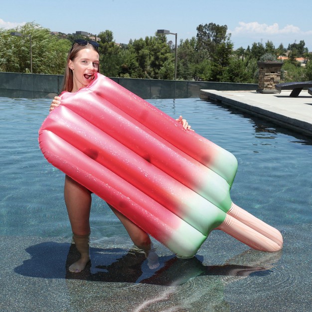 Bitten Watermelon Popsicle Inflatable Swimming Pool Float