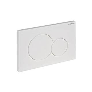 Geberit SIGMA01 Dual-Flush Actuator Plate for Sigma Series In-Wall Toilet System in White 115.770.11.5