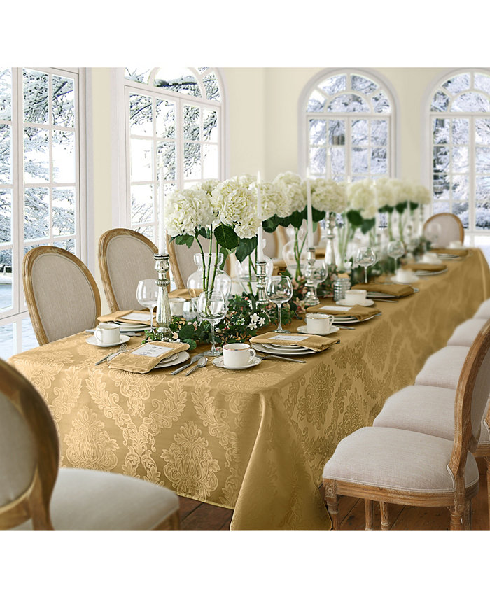 Elrene Barcelona Damask 60 x 144 Oblong Tablecloth