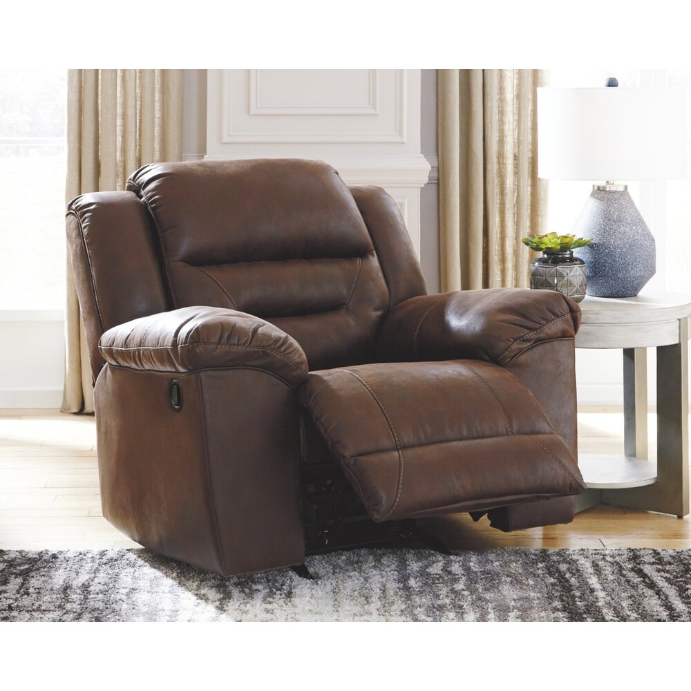 Stoneland Contemporary Rocker Recliner Chocolate