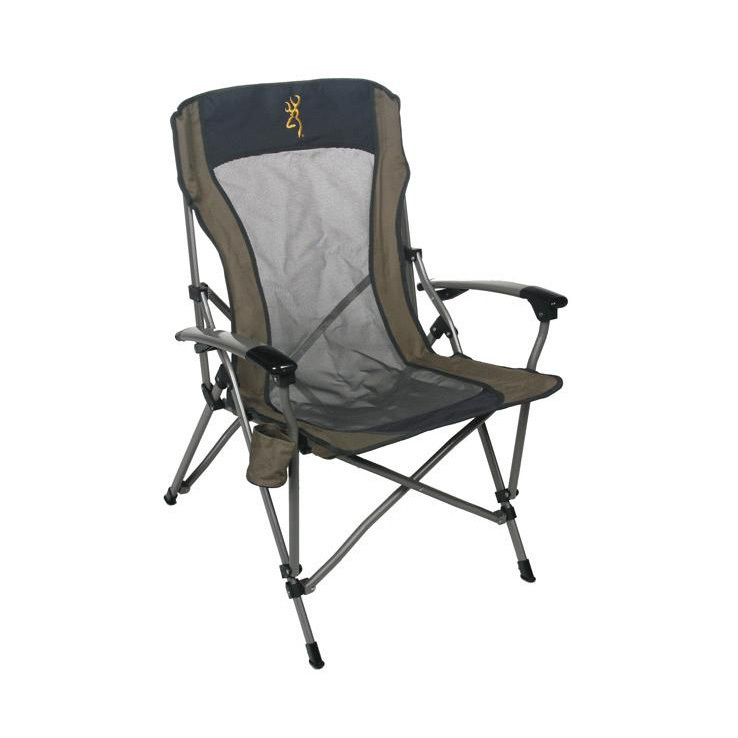 Browning Fireside Camp Chair  Brown with Gold Buckmark