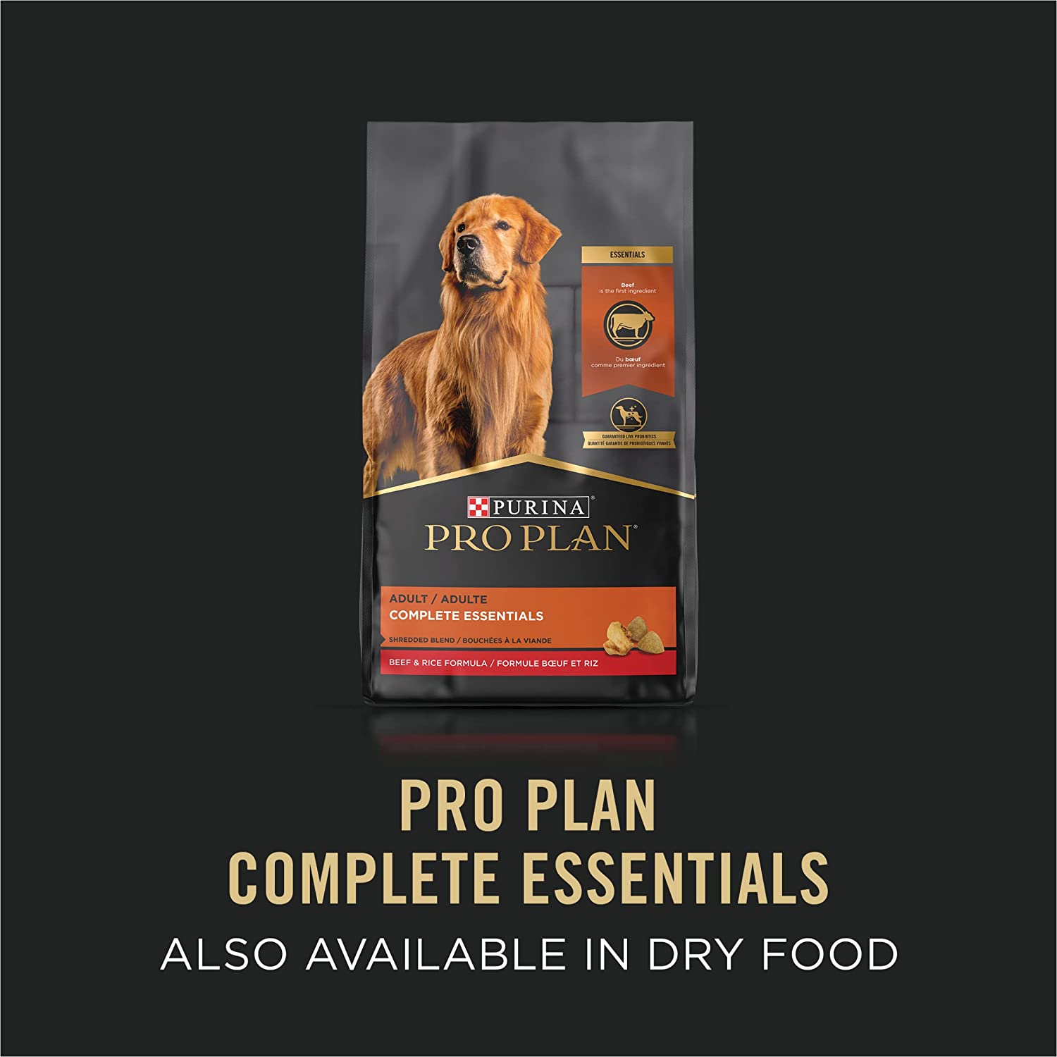 Purina Pro Plan High Protein， Pate Adult Wet Dog Food 13-Ounce Can， Pack of 12