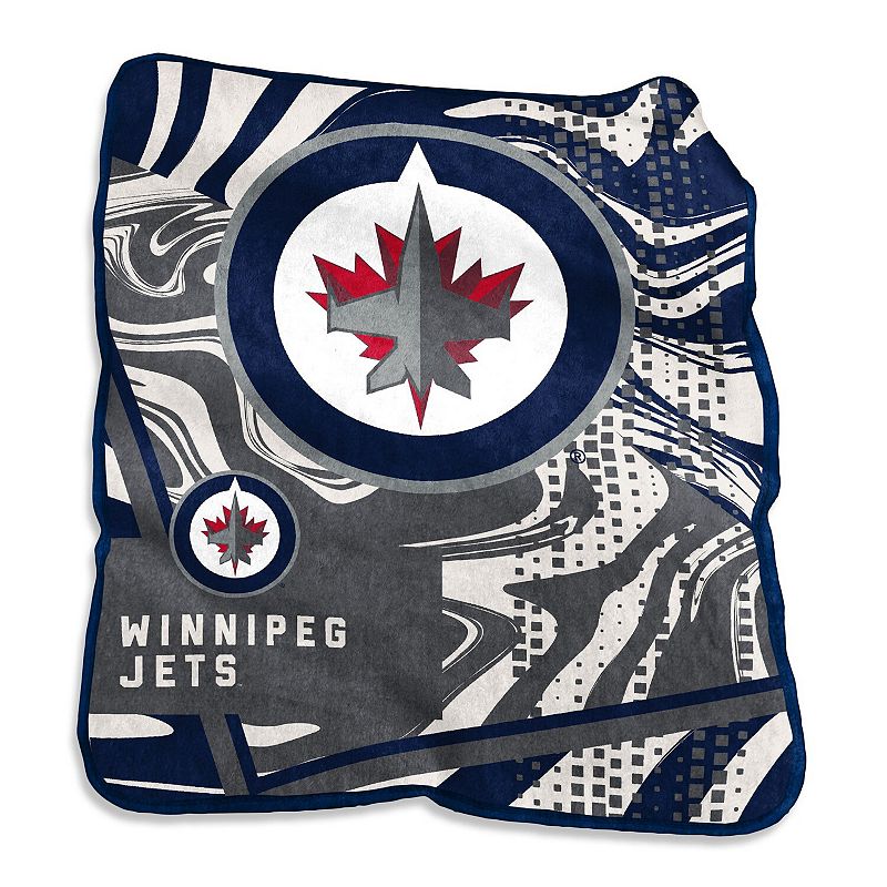 Winnipeg Jets 50 x 60 Swirl Raschel Throw Blanket