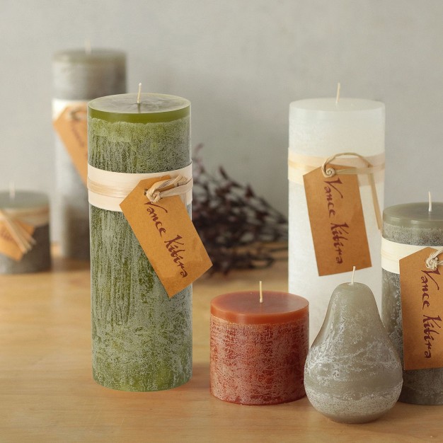 Moss Timber Pillar Candle scentless Clean burning Environmental Friendly