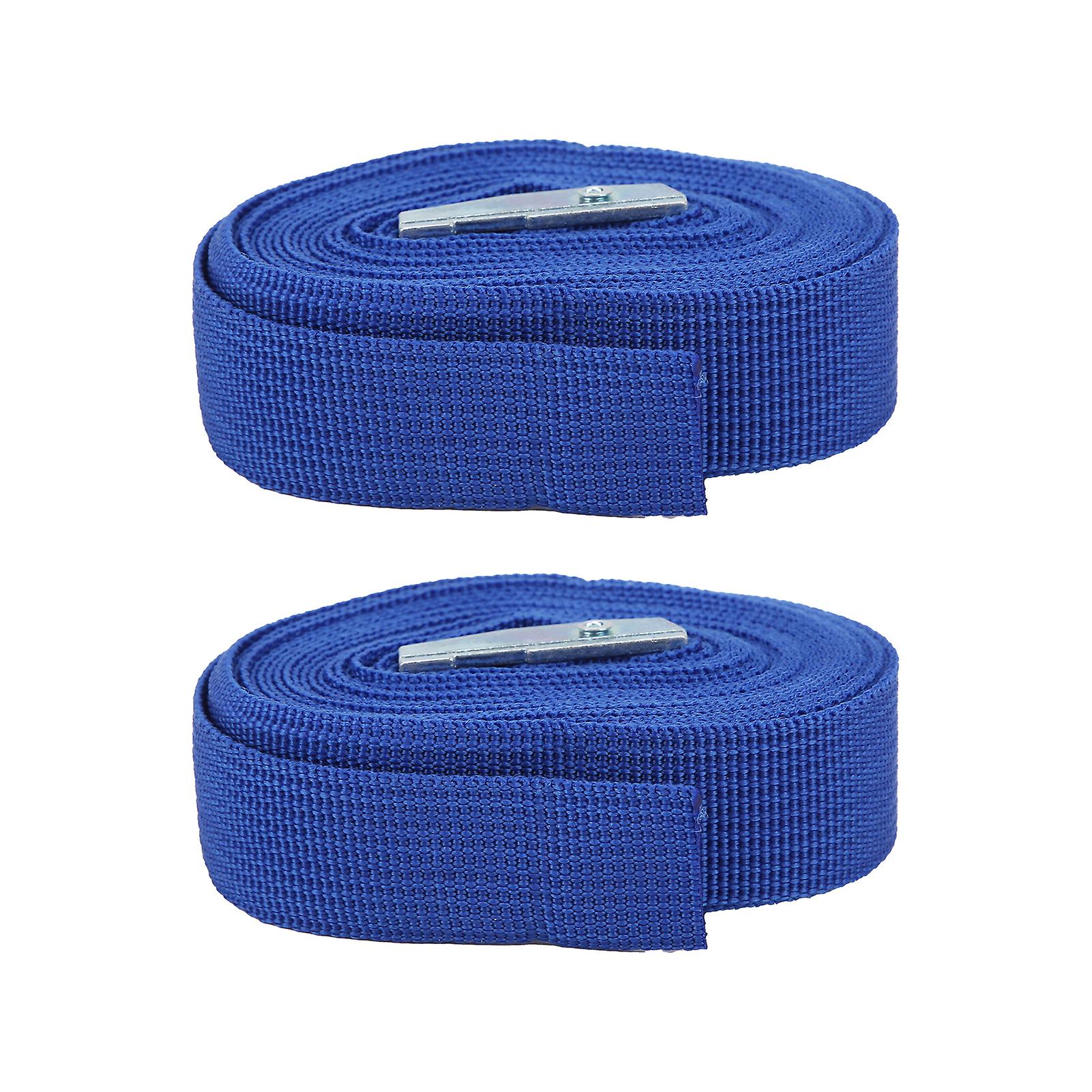 2pcs Zinc Alloy Ratchet Tie Down Straps Heavy Duty Lashing Straps Cargos Tie Downs Straps For Trucks Bicycle Boat Car Luggage3 M / 9.8ft