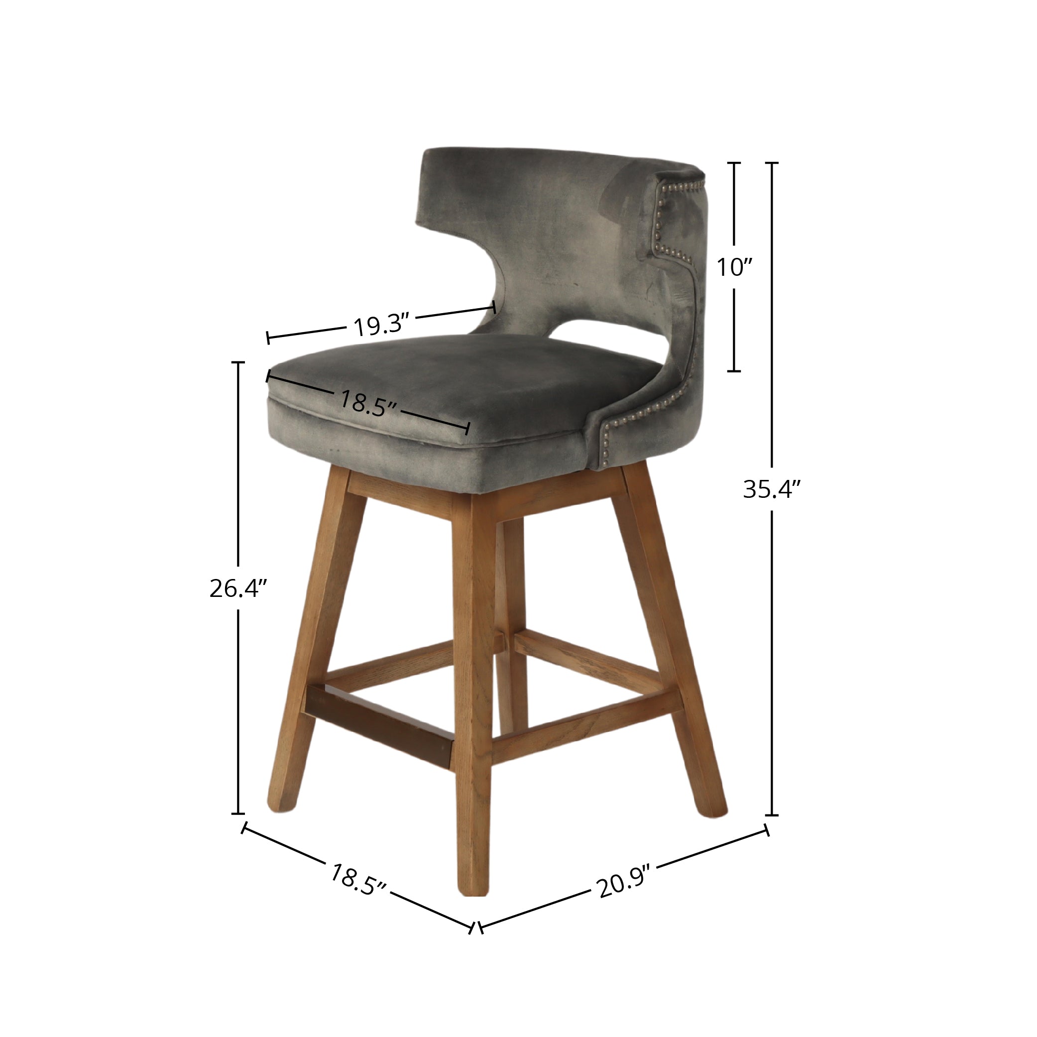 Double Espresso Counter Stool