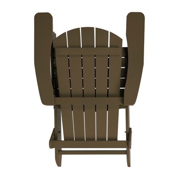 Polyresin Folding Adirondack Indoor/Outdoor Patio Chair (Set of 4)