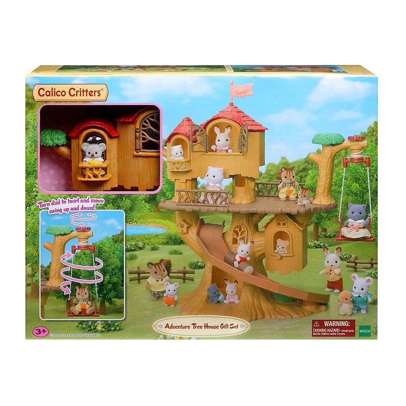 Calico Critters Adventure Treehouse Gift Set Dollhouse Playset with Figure and Accessories