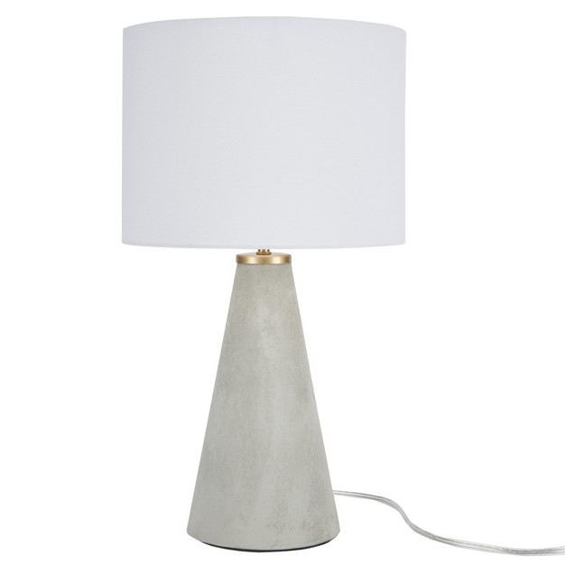 Modern Light Grey Cement Table Lamp Nourison