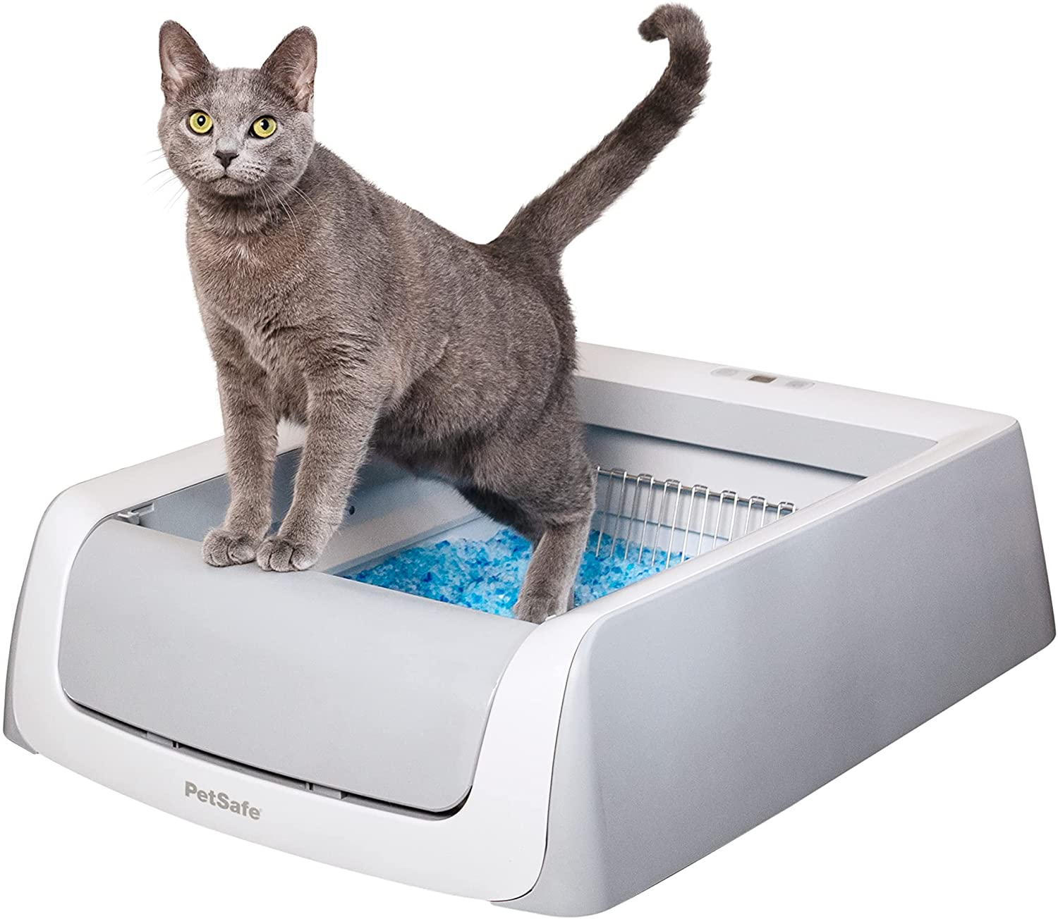 PetSafe ScoopFree Automatic Self Cleaning Cat Litter Box， Includes Disposable Trays with Crystal Litter