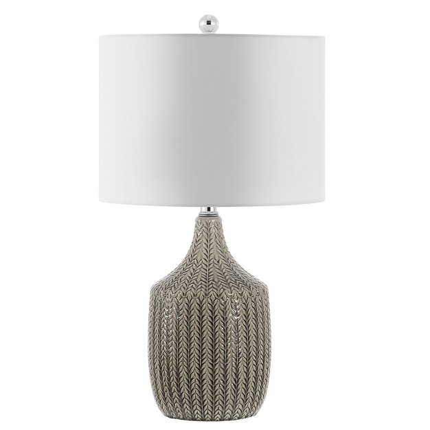 Secia Table Lamp Grey Safavieh