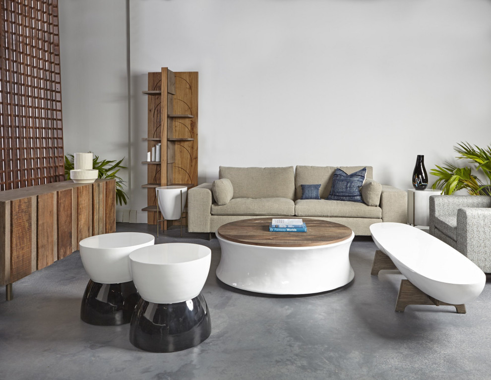 Willis Coffee Table White   Transitional   Coffee Tables   by Rustic Home Furniture Deco  Houzz