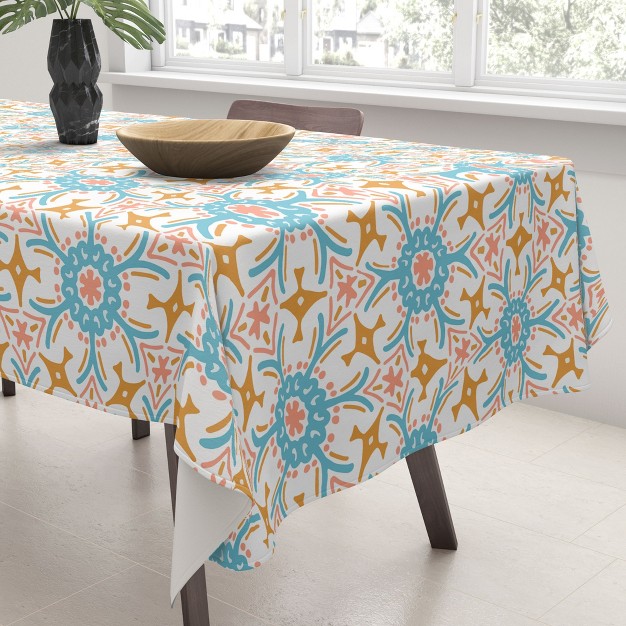 Marta Barragan Camarasa Boho Mosaic Desert Colors N Tablecloth deny Designs