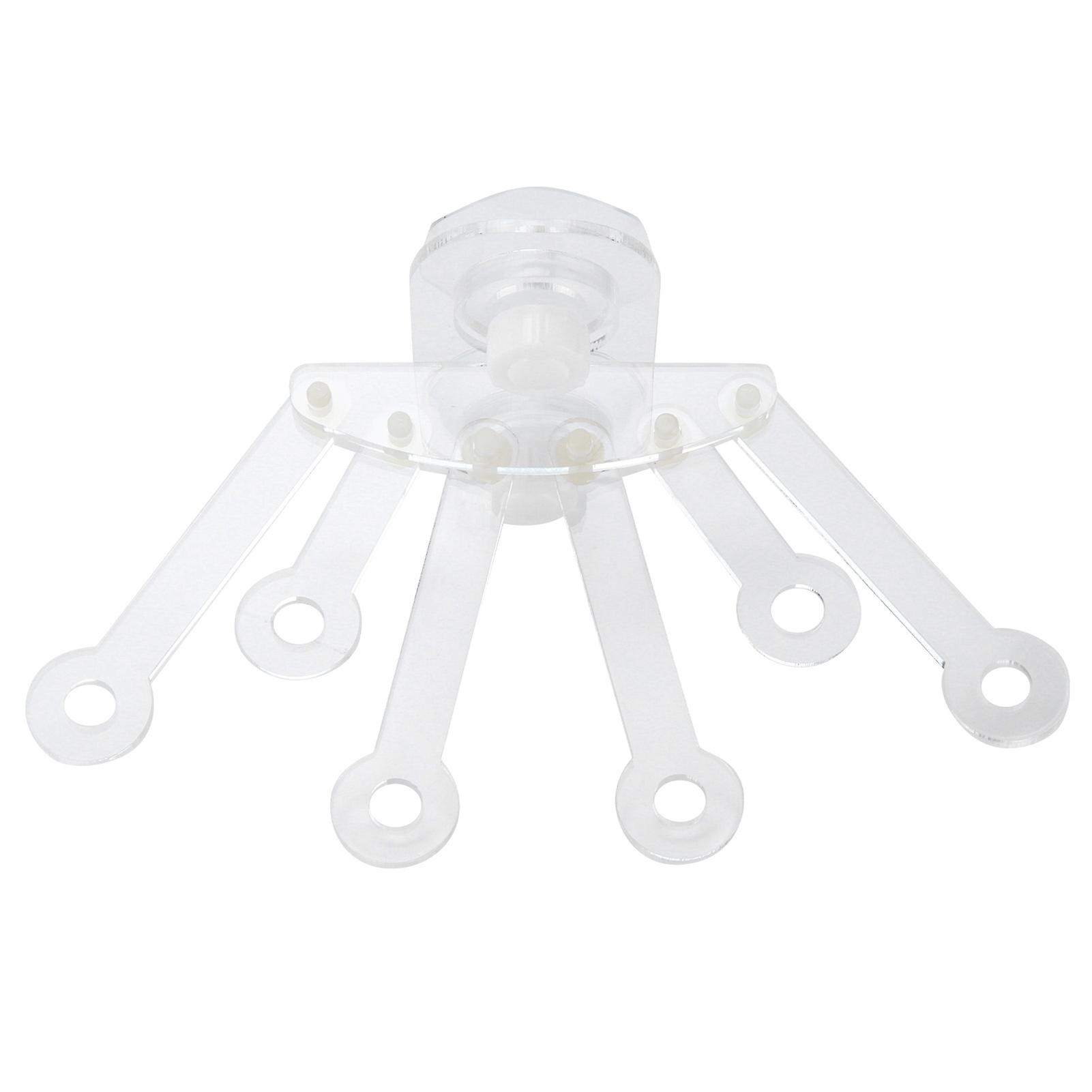 Coral Racks Acrylic Transparent Suction Cup Coral Frag Plugs Rack With Six Claw For Aquarium Fish Tank