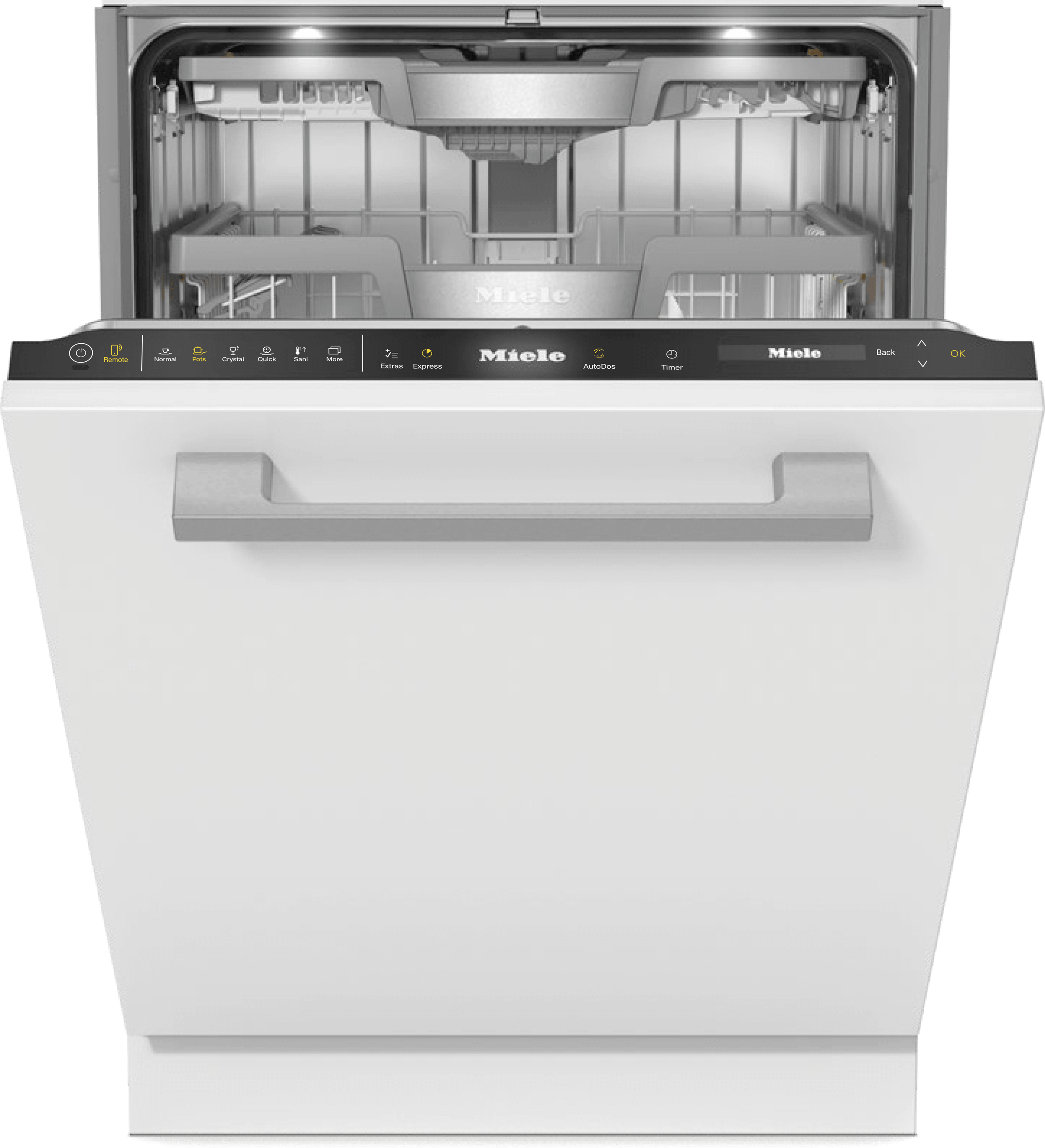 Miele G7766SCVI AUTODOS OBSIDIAN BLACK G 7766 Scvi Autodos - Fully-Integrated, Full-Size Dishwasher With Automatic Dispensing Thanks To Autodos With Integrated Powerdisk.