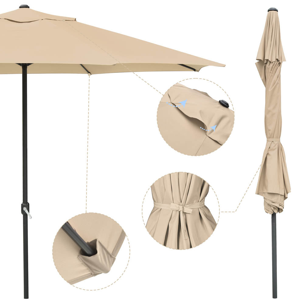 Yescom 13ft Outdoor Patio Market Garden Table Umbrella Color Optional