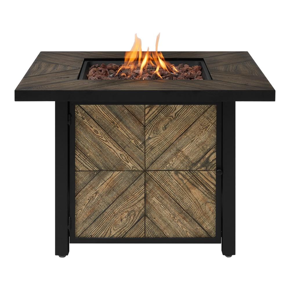 Hampton Bay 36 in. W x 25.2 in. H Square Fire Table FP21534-J