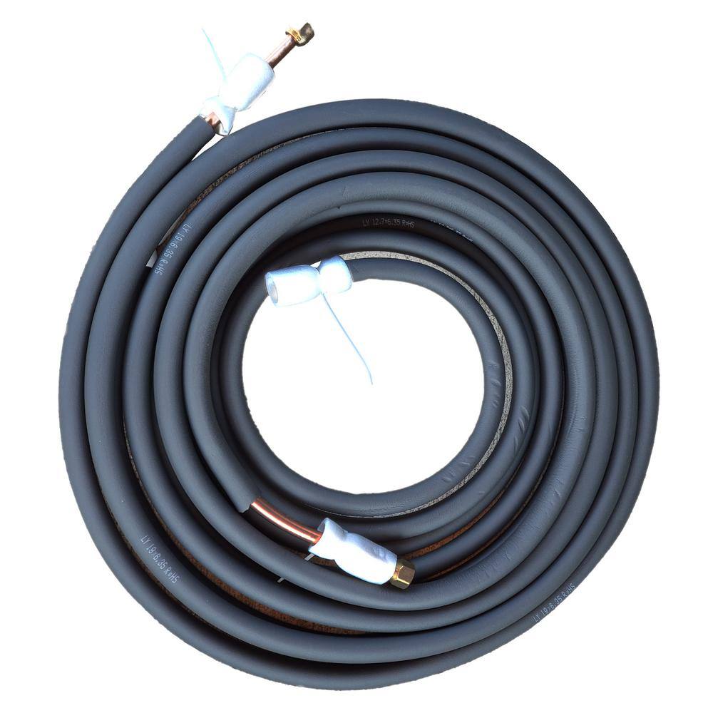 Hessaire 14 in. x 38 in. x 25 ft. Line set for 12000 BTU Mini-split 1200025L