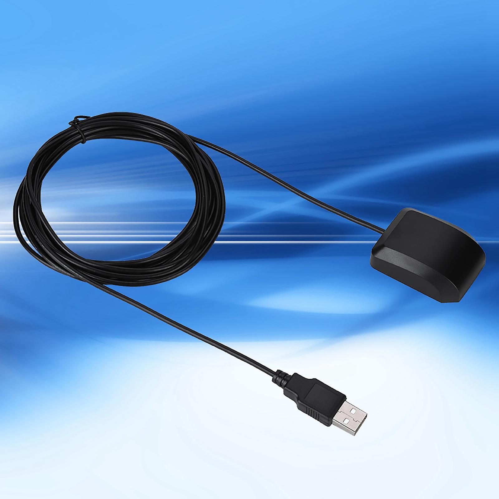 2 In 1 Car Gps Glonass Antenna Aerial Adapter Usb Port With 3 Meters Cable