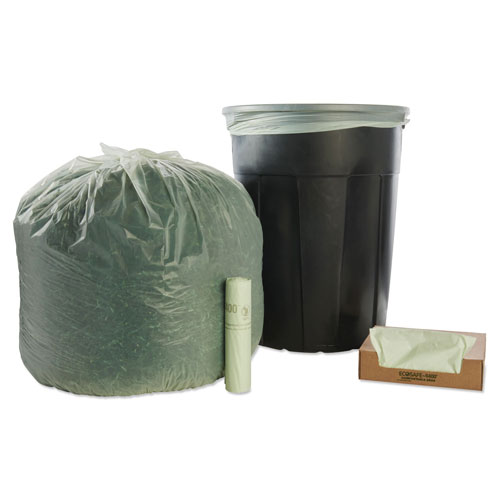 Stout EcoSafe-6400 Bags | 48 gal， 0.85 mil， 42