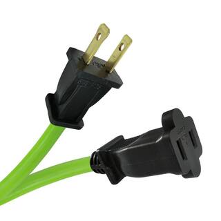 HDX 100 ft. 162 Light Duty IndoorOutdoor Extension Cord Green HW162100HLG