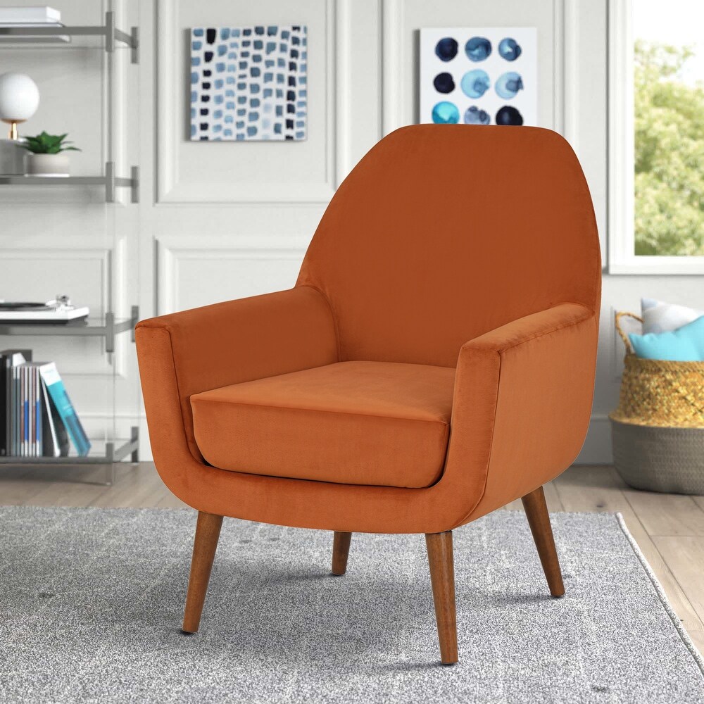 Adrian Mid Century Velvet Arm Chair by Greyson Living