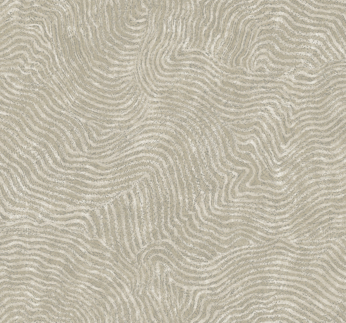 Modern Wood Wallpaper in Taupe