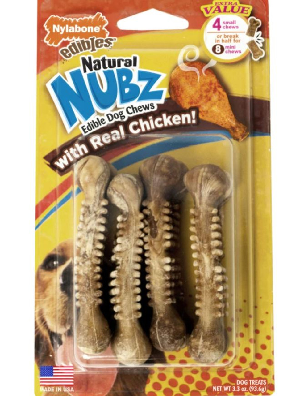 Nylabone Nubz Edibles Chicken Dog Chew