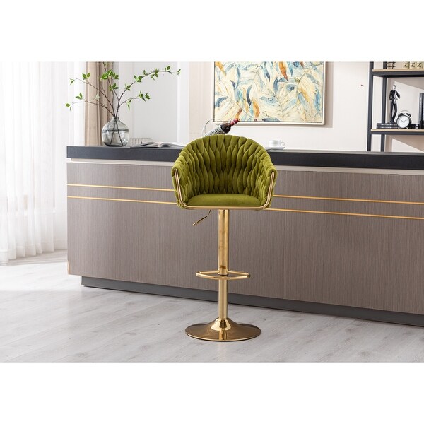 Bar Stools with Back and Footrest Counter Height