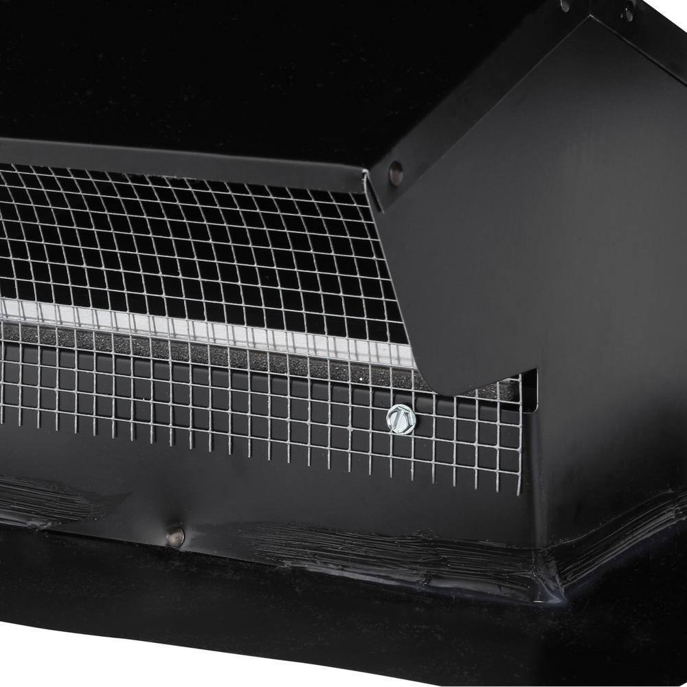 Master Flow 7 in. Goose Neck Vent - Roof Cap in Black GNV7BL