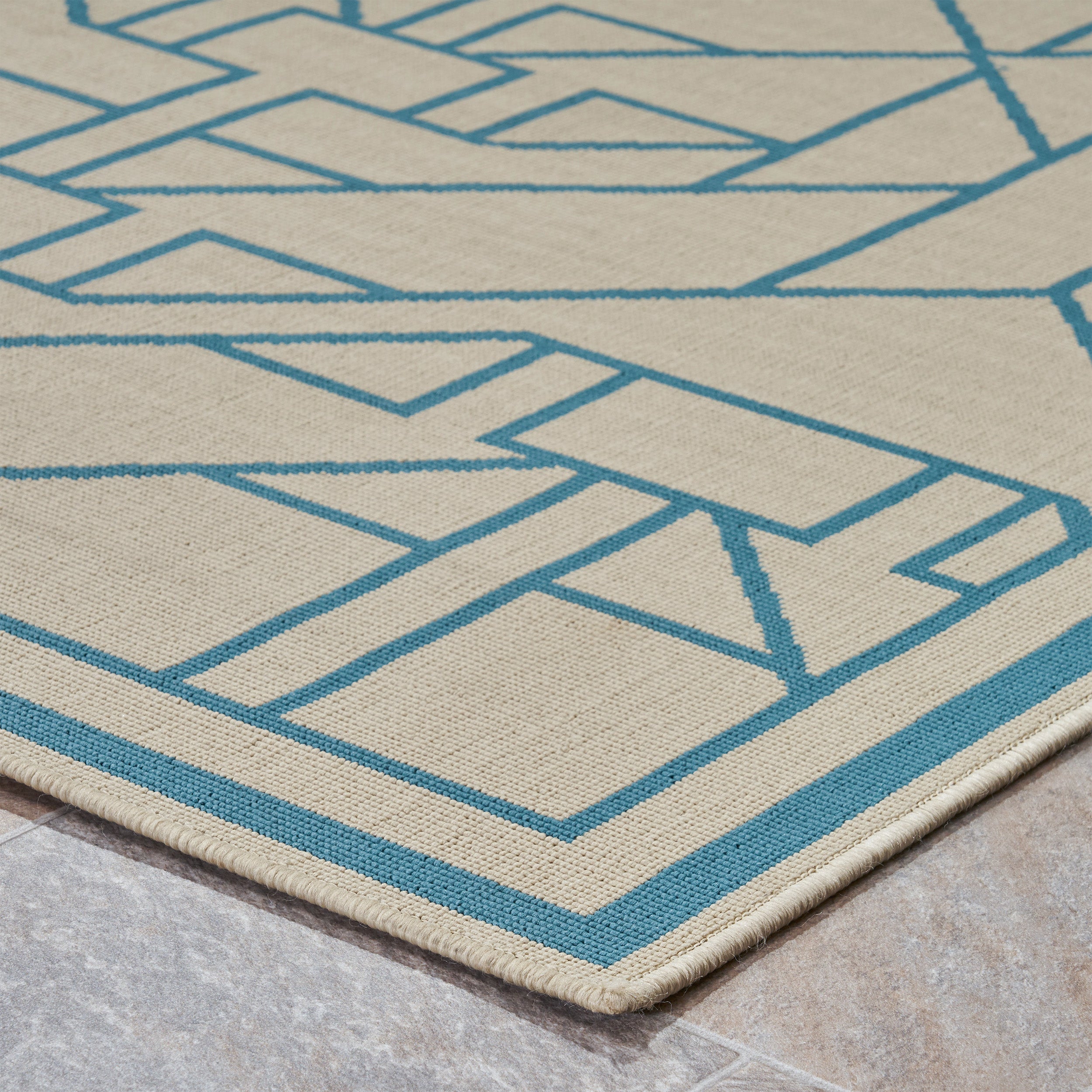 Gina Outdoor Geometric Area Rug