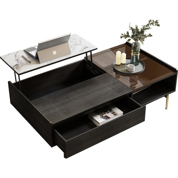 JASIWAY Lift Top Coffee Table with Hidden Compartment